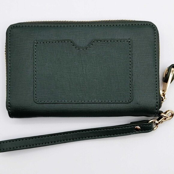 Vince Camuto Green Leather Wristlet Wallet - Picture 4 of 5